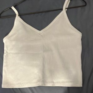 Cropped tank top, baby blue, American Eagle top size S